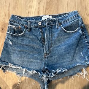 Abercrombie High Rise Mom Shorts